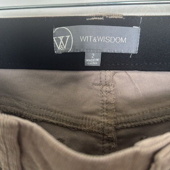NWT Wit & Wisdom cord pants 2 - Picture 2 of 3